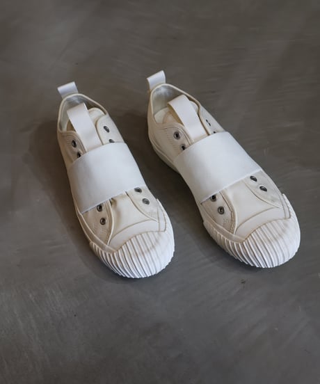 〈ENGINEERED GARMENTS〉x 〈P.F. FLYER〉Ground Slip On / White, Black