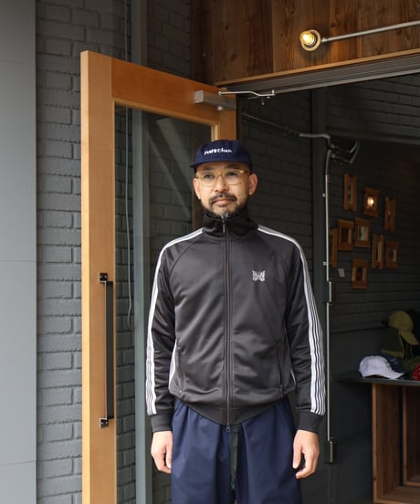 〈NEEDLES〉Track Jacket - Poly Smooth / Charcoal, Green