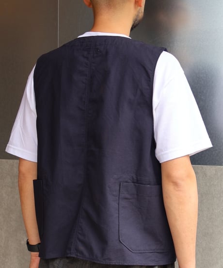 〈ENGINEERED GARMENTS〉Upland Vest - Cotton Ripstop / Navy