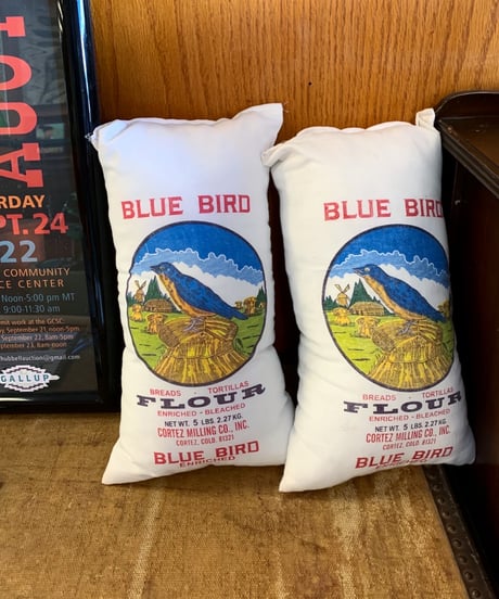 〈PRETTY PLAIN〉Blue Bird Flour Bag / Natural