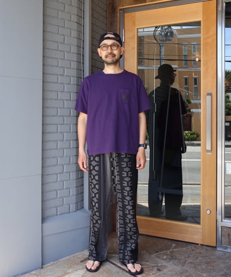 〈ENGINEERD GARMENTS〉Drawstring Pant - Multi Pattern Stripe Jacquard / Black x Grey