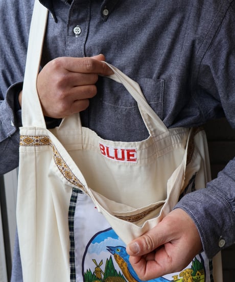 〈PRETTY PLAIN〉Blue Bird Flour Bag / Natural