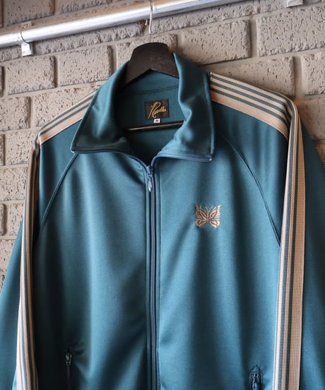 〈NEEDLES〉Track Jacket - Poly Smooth / Charcoal, Green