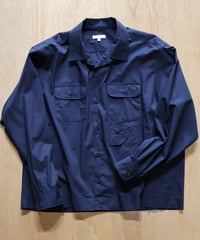 〈ENGINEERED GARMENTS〉Bowling Shirt - Cotton Broadcloth / Dk.Navy