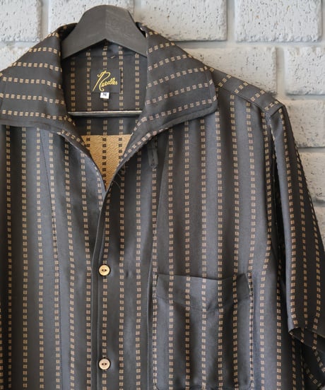 〈NEEDLES〉S/S Italian Collar Shirt - Jacquard Cloth / Dot, Square