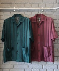 〈SOUTH2 WEST8〉Cabana Shirt - Poly Lace Jq. / Green, Dk.Purple