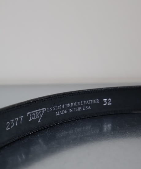 〈TORY LEATHER〉1-inch Clincher Belt / Black