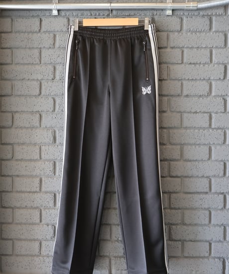 〈NEEDLES〉Track Pant - Poly Smooth / Charcoal, Green