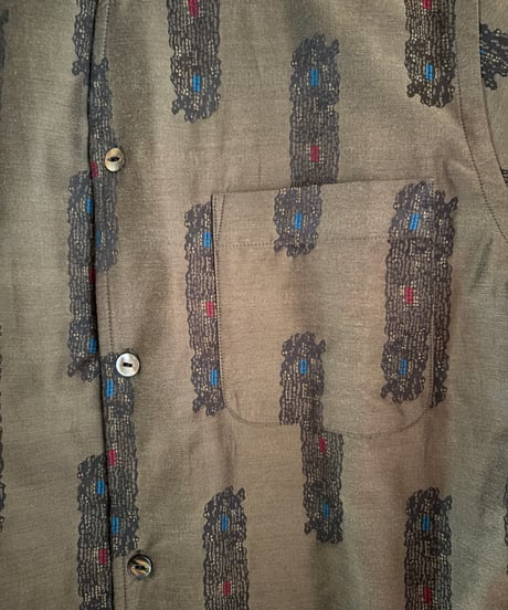NEEDLES Pin-Tuck Collar Shirt / Abstract Jaq.