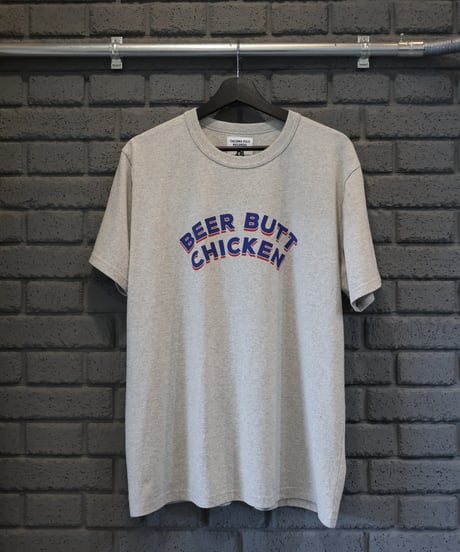 〈TACOMA FUJI RECORDS〉BEER BUTT CHICKEN Tee / White, Oatmeal