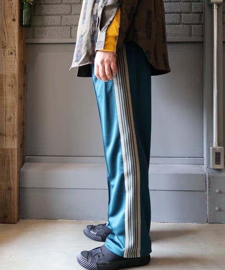 〈NEEDLES〉Track Pant - Poly Smooth / Charcoal, Green