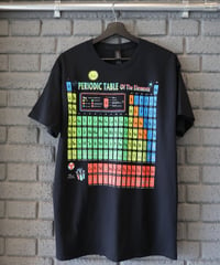 〈ATLAS SCREEN PRINTING〉PERIODIC TABLE Tee / Black