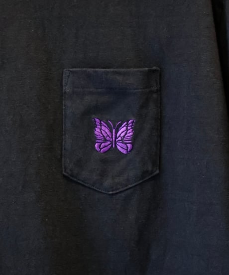 〈NEEDLES〉S/S Pocket Tee - Cotton Jersey / Purple, Black, Green, Heather Grey