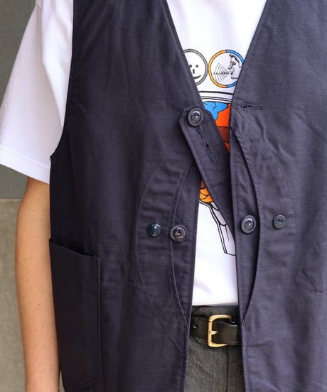 〈ENGINEERED GARMENTS〉Upland Vest - Cotton Ripstop / Navy