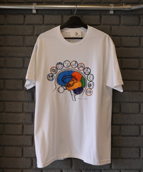 〈COTTON EXPRESSIONS〉 Brainatomy Tee / White