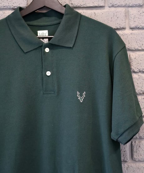 〈SOUTH2 WEST8〉S/S Polo Shirt - Cotton Pique / Green, Black