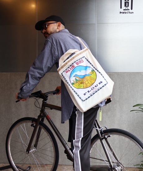 〈PRETTY PLAIN〉Blue Bird Flour Bag / Natural
