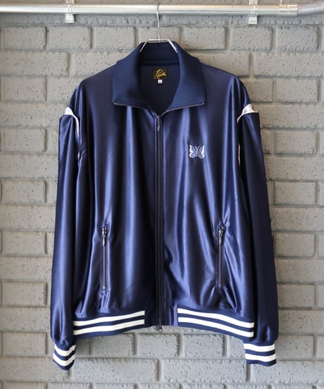 〈NEEDLES〉Track Jacket - Tricot Sateen / Navy, Black