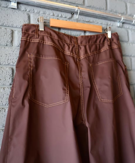 〈NEEDLES〉H.D. Jean - Memory Poly Taffeta / Brown
