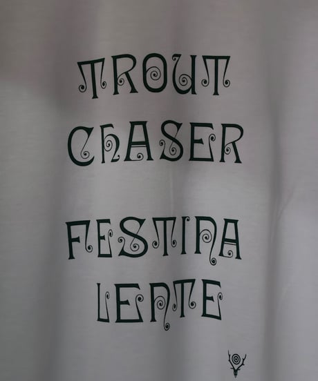〈SOUTH2 WEST8〉S/S Crew Neck Tee - FESTINA LENTE / White
