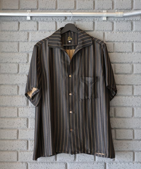 〈NEEDLES〉S/S Italian Collar Shirt - Jacquard Cloth / Dot, Square