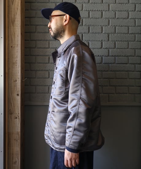 〈NEEDLES〉Coverall - Poly Coated Sateen / Grey