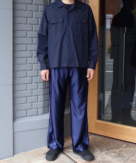 〈NEEDLES〉Track Pant - Tricot Sateen / Navy, Black