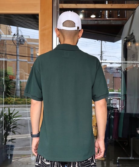 〈SOUTH2 WEST8〉S/S Polo Shirt - Cotton Pique / Green, Black