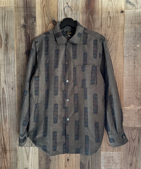 NEEDLES Pin-Tuck Collar Shirt / Abstract Jaq.