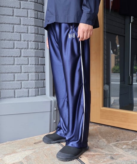 〈NEEDLES〉Track Pant - Tricot Sateen / Navy, Black