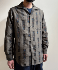 NEEDLES Pin-Tuck Collar Shirt / Abstract Jaq.