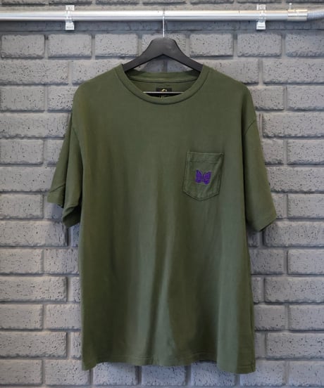 〈NEEDLES〉S/S Pocket Tee - Cotton Jersey / Purple, Black, Green, Heather Grey