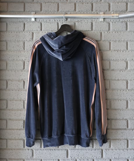 〈NEEDLES〉Track Hoody - C/PE Velour / Steel Blue, Taupe