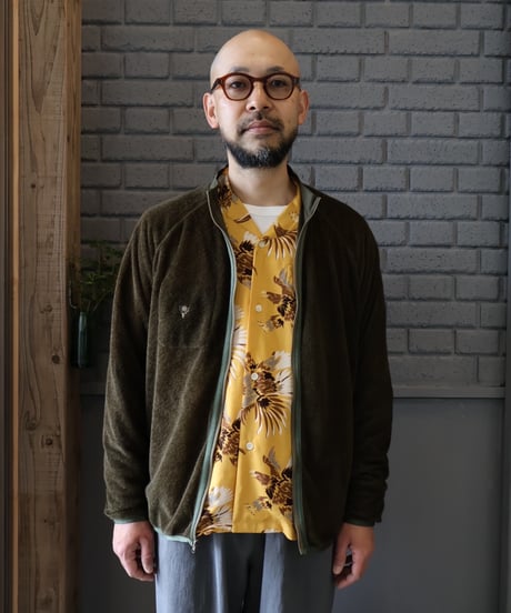 〈SOUTH2 WEST8〉Reversible Zipped Shirt - Poly Tricot / Olive