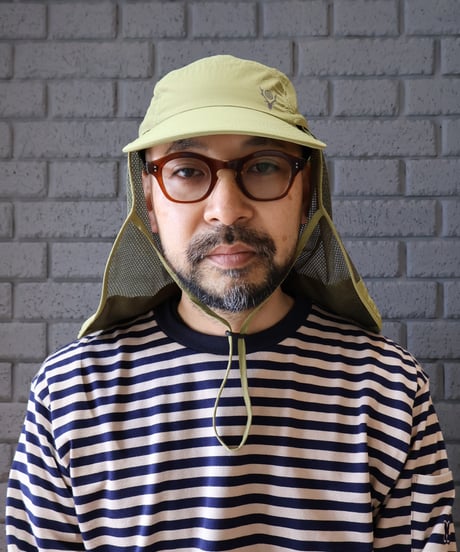 〈SOUTH2 WEST8〉Sunshade Cap - Nylon Ripstop / Black, Olive