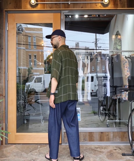 〈NEEDLES〉Cabana Shirt - Cupra Crepe Plaid / Olive, Brown