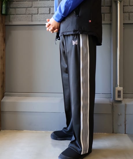 〈NEEDLES〉Track Pant - Poly Smooth / Charcoal, Green