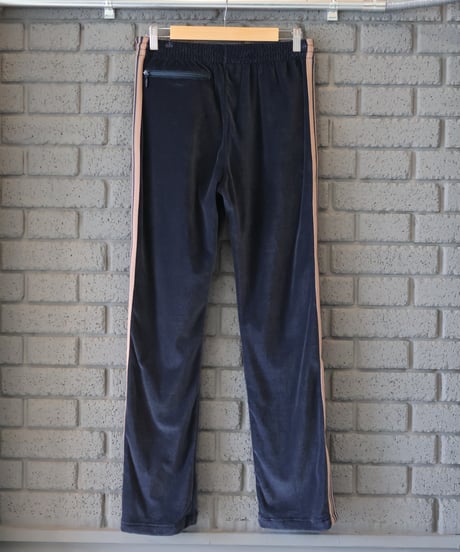 〈NEEDLES〉Narrow Track Pant - C/PE Velour / Steel Blue, Taupe