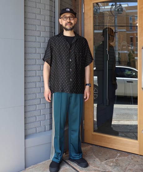 〈NEEDLES〉S/S Italian Collar Shirt - Jacquard Cloth / Dot, Square