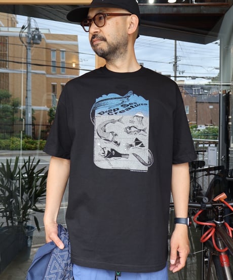 〈COTTON EXPRESSIONS〉 Deep Sea Creatures Tee / Black