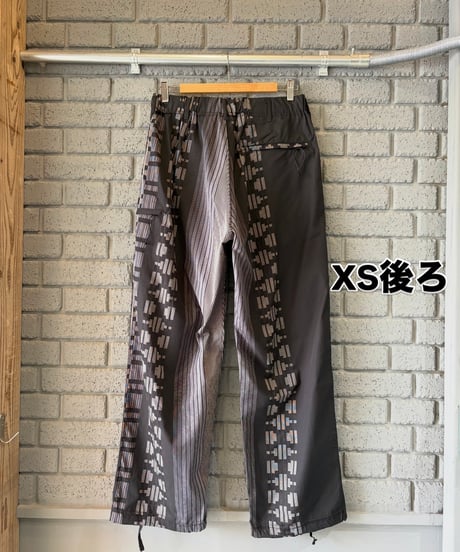 〈ENGINEERD GARMENTS〉Drawstring Pant - Multi Pattern Stripe Jacquard / Black x Grey