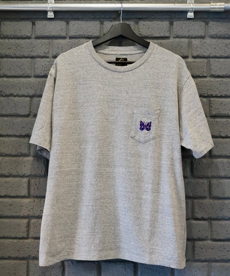〈NEEDLES〉S/S Pocket Tee - Cotton Jersey / Purple, Black, Green, Heather Grey