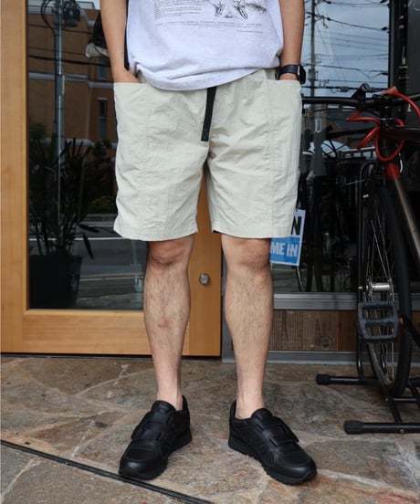 〈SOUTH2 WEST8〉Belted C.S. Short - Nylon Ripstop / Ivory, Blue