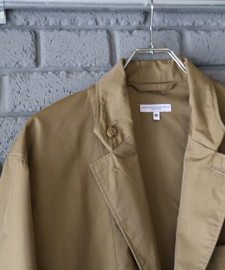 〈ENGINEERED GARMENTS〉Loiter Jacket - Lt.Weight Nyco Twill / Khaki, Dk.Navy