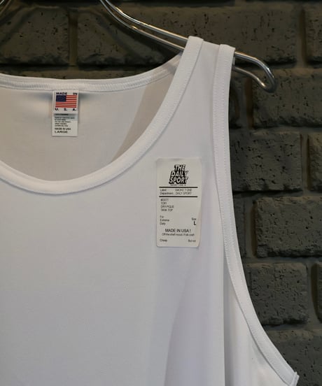 〈D-SPORT WEAR〉Dry-Pique Tank Top / White, Black, Navy