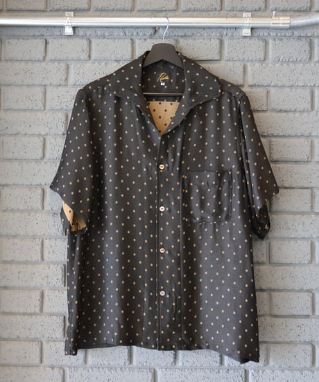 〈NEEDLES〉S/S Italian Collar Shirt - Jacquard Cloth / Dot, Square