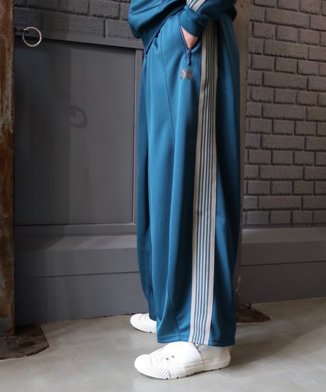 〈NEEDLES〉H.D. Track Pant - Poly Smooth / Charcoal, Green