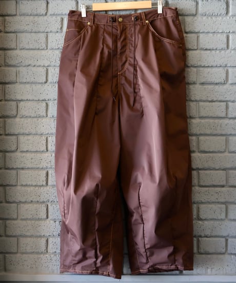 〈NEEDLES〉H.D. Jean - Memory Poly Taffeta / Brown