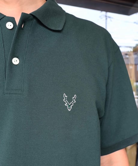 〈SOUTH2 WEST8〉S/S Polo Shirt - Cotton Pique / Green, Black