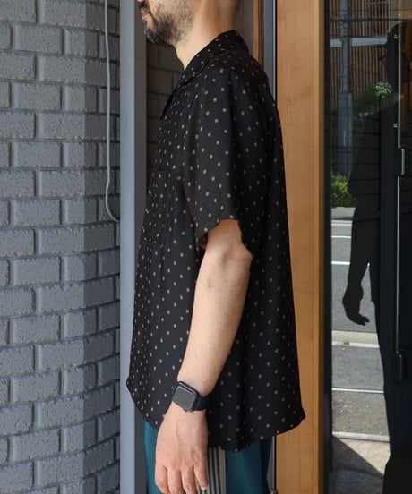 〈NEEDLES〉S/S Italian Collar Shirt - Jacquard Cloth / Dot, Square